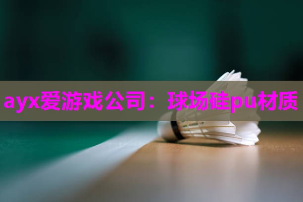 ayx爱游戏公司：球场硅pu材质