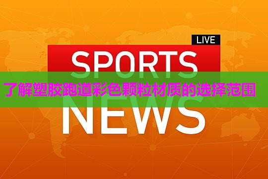 了解塑胶跑道彩色颗粒材质的选择范围